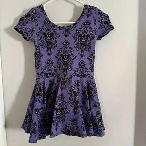 Purple and Black Kids Casual Dress